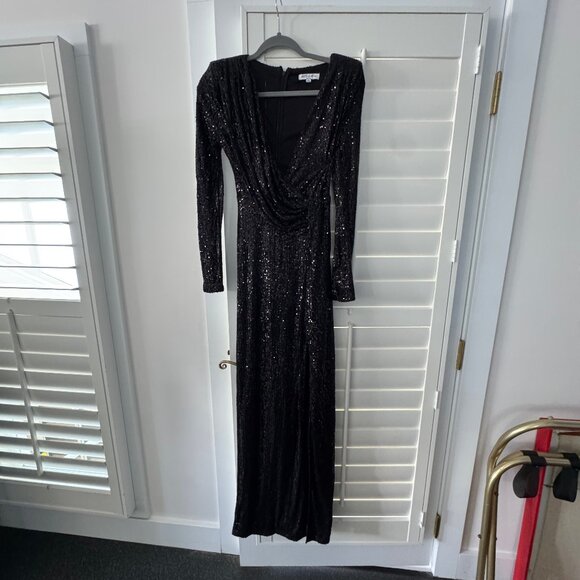 Bella & Bloom- Gotta Be With You Sequin Maxi Dress- Small - Picture 9 of 9